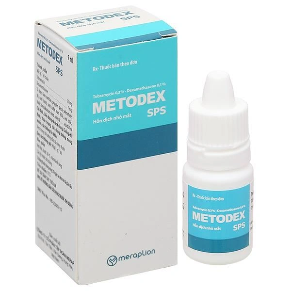 Thuốc nhỏ mắt Metodex SPS 0.3%/0.1% trị viêm mắt có đáp ứng steroid