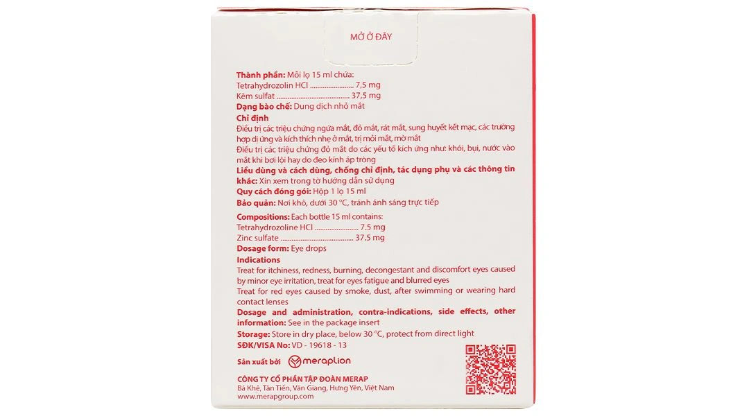 Dung dịch nhỏ mắt Osla Redi điều trị đỏ mắt, ngứa mắt, rát mắt chai 15ml - 2