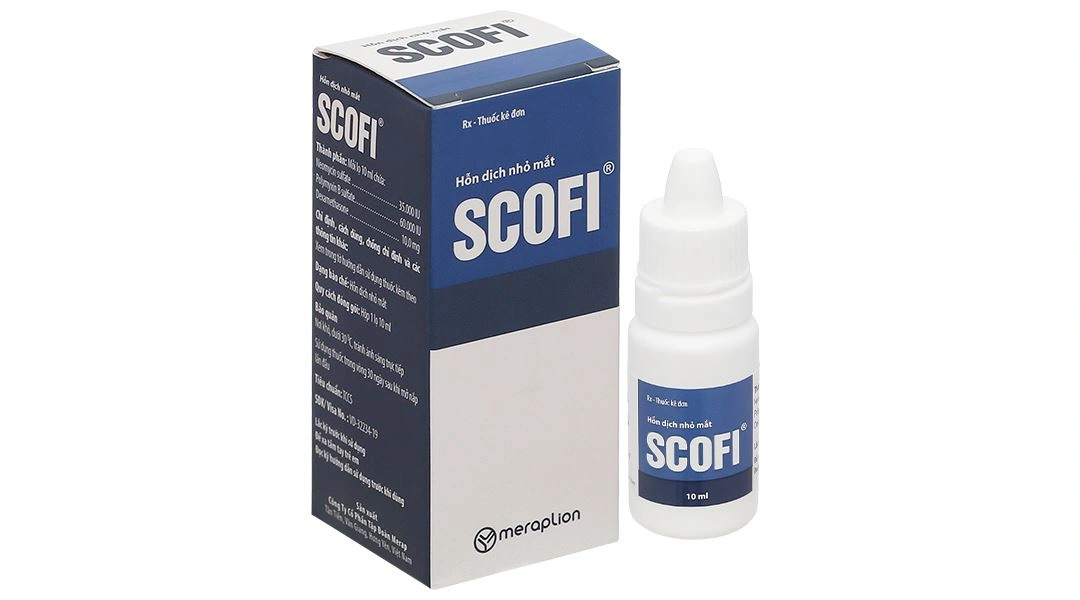 Hỗn dịch nhỏ mắt Scofl điều trị các tình trạng viêm mắt chai 10ml - 