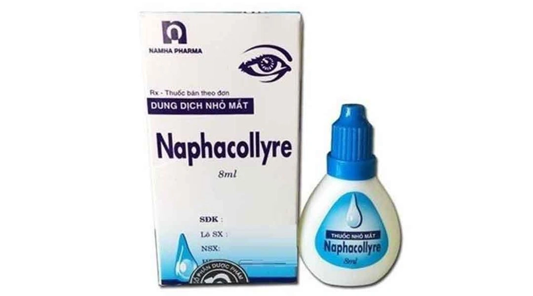 Thuốc nhỏ mắt Naphacollyre điều trị nhiễm khuẩn mắt chai 8ml - 