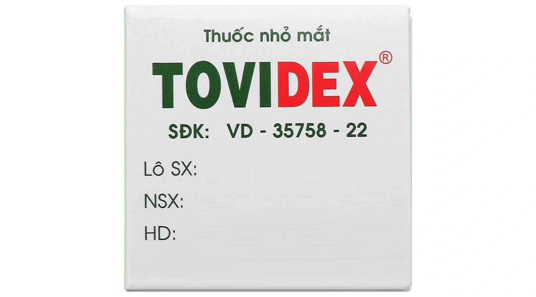 Dung dịch nhỏ mắt Tovidex điều trị những trường hợp mắt bị viêm chai 6ml - 4