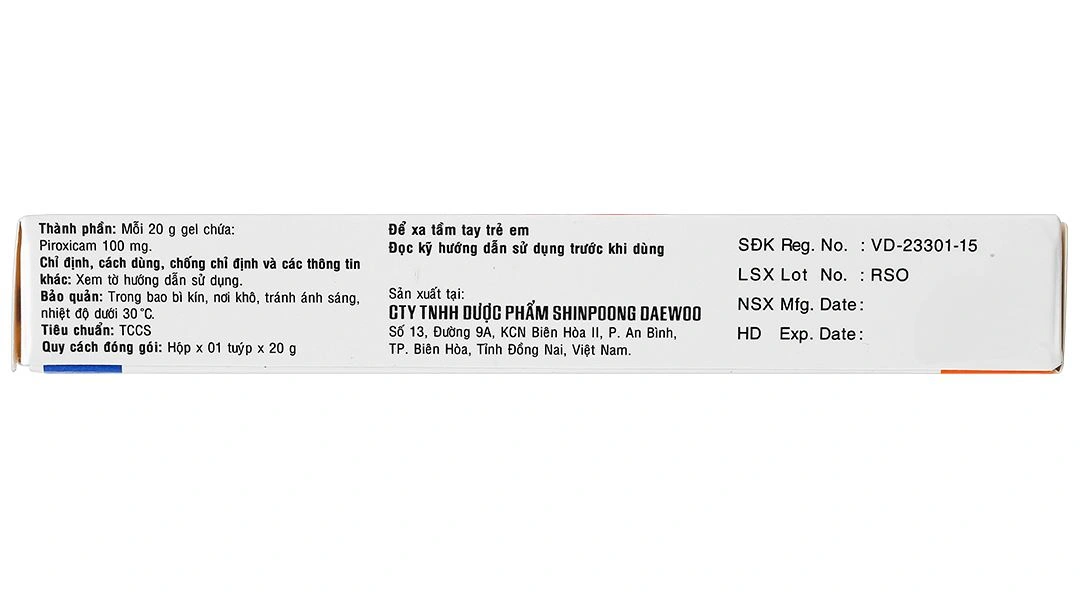 Gel bôi Shinpoong Rosiden giảm đau, kháng viêm tuýp 20g - 4