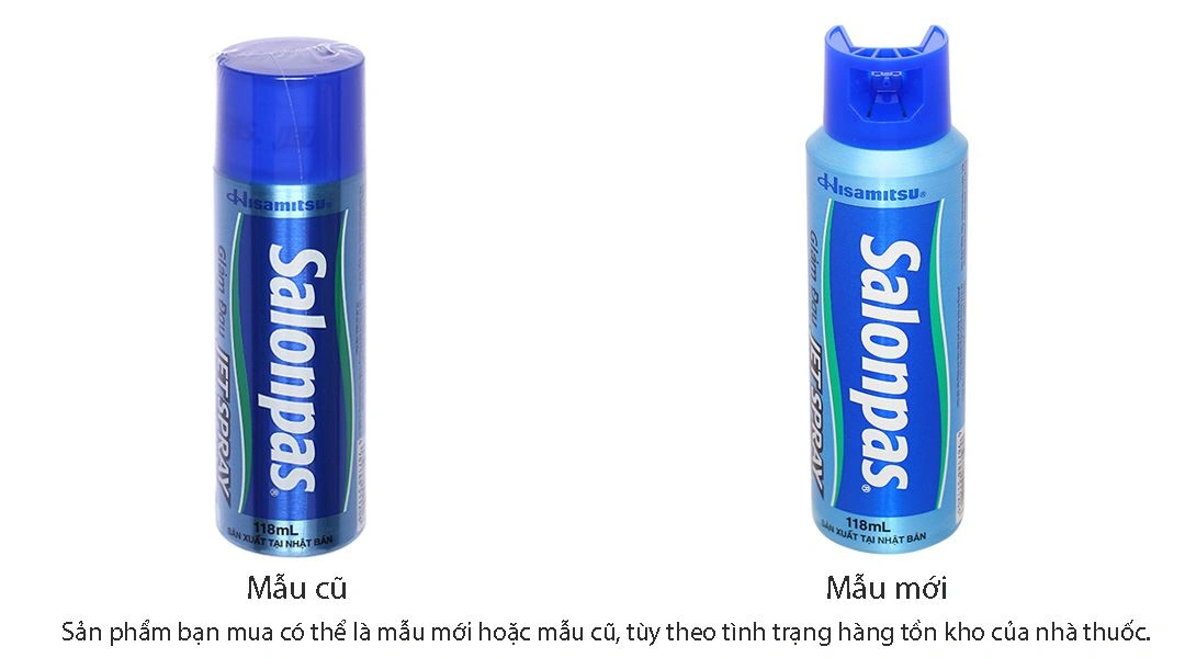 Xịt giảm đau Salonpas Jet Spray giảm đau, kháng viêm cơ khớp chai 118ml - 