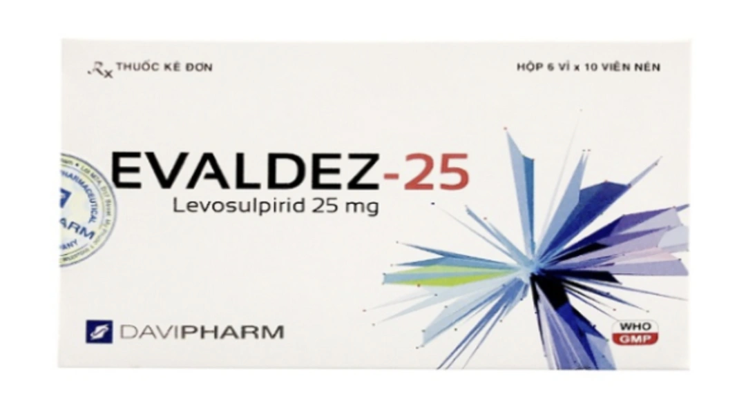 Evaldez-25mg trị tâm thân phân liệt cấp và mạn tính (6 vỉ x 10 viên) - 