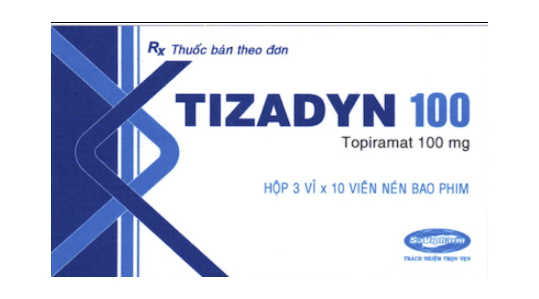 Tizadyn 100mg điều trị động kinh cục bộ có kèm hoặc không kèm co giật (3 vỉ x 10 viên) - 