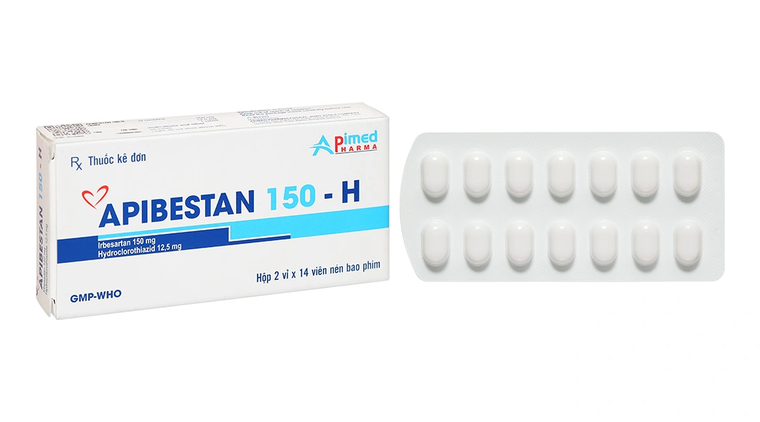 Apibestan 150 - H trị tăng huyết áp (2 vỉ x 14 viên) - 