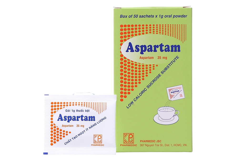 Thuốc bột Aspartam Pharmedic tạo ngọt ít năng lượng - 
