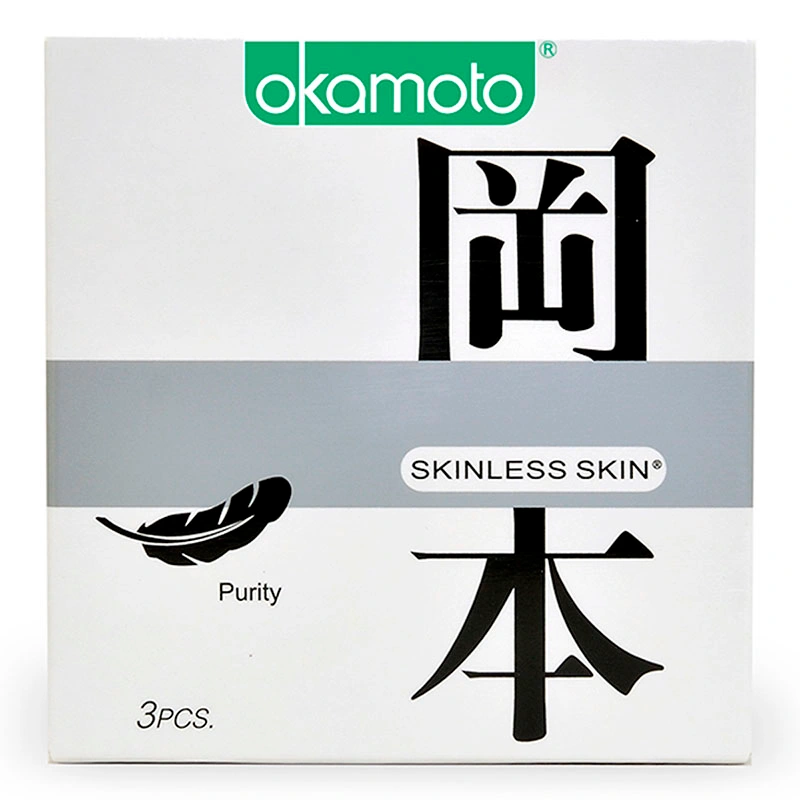 Bao cao su Okamoto Skinless Skin Purity 53mm hộp 3 cái - 