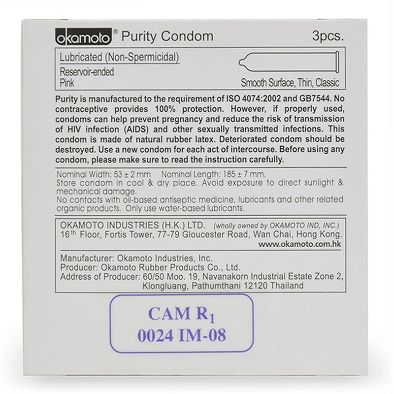 Bao cao su Okamoto Skinless Skin Purity 53mm hộp 3 cái - 1