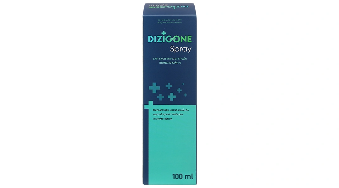 Xịt kháng khuẩn Dizigone Spray khử khuẩn, Xịt kháng khuẩn Dizigone Spray khử khuẩn, sơ cứu và hồi phục vết thương chai 100ml - 1