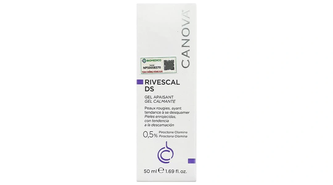 Gel Canova Rivescal DS - Soothing dưỡng ẩm, làm dịu da tuýp 50ml - 2
