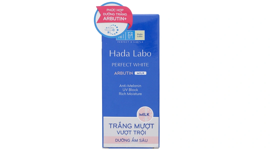 Sữa dưỡng trắng Hada Labo Perfect White Arbutin mờ thâm chai 90ml - 1
