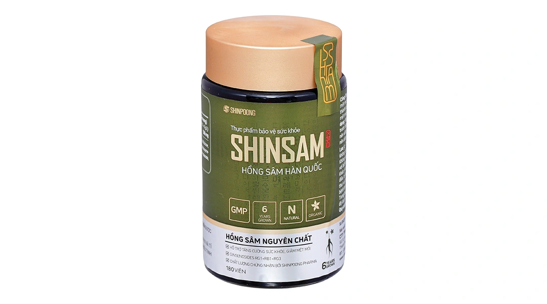 Viên Uống Hồng Sâm Hàn Quốc Shinsam hộp 180 viên - 10