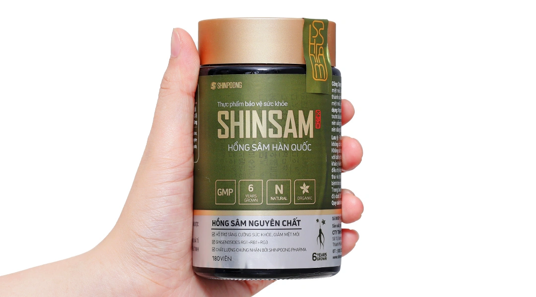 Viên Uống Hồng Sâm Hàn Quốc Shinsam hộp 180 viên - 14