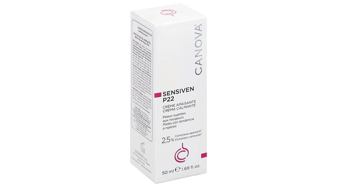 Kem Canova Sensiven P22 - Soothing Cream làm dịu da, dưỡng ẩm dành cho da nhạy cảm tuýp 50ml - 