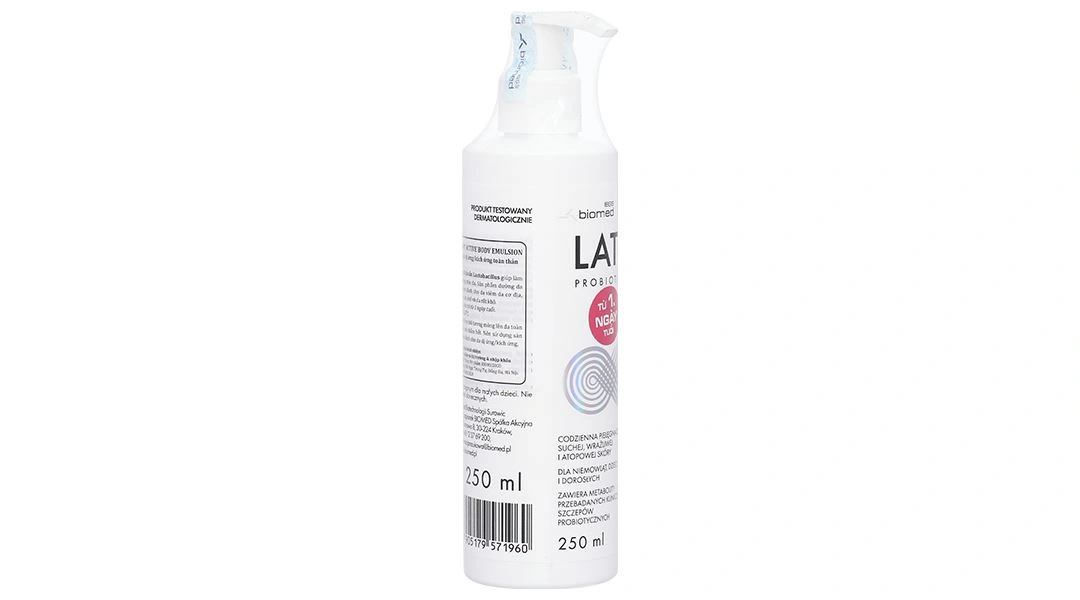 Sữa dưỡng Latopic Probiotic Emollient Active Body Emulsion dưỡng ẩm toàn thân, dịu da kích ứng chai 250ml - 3