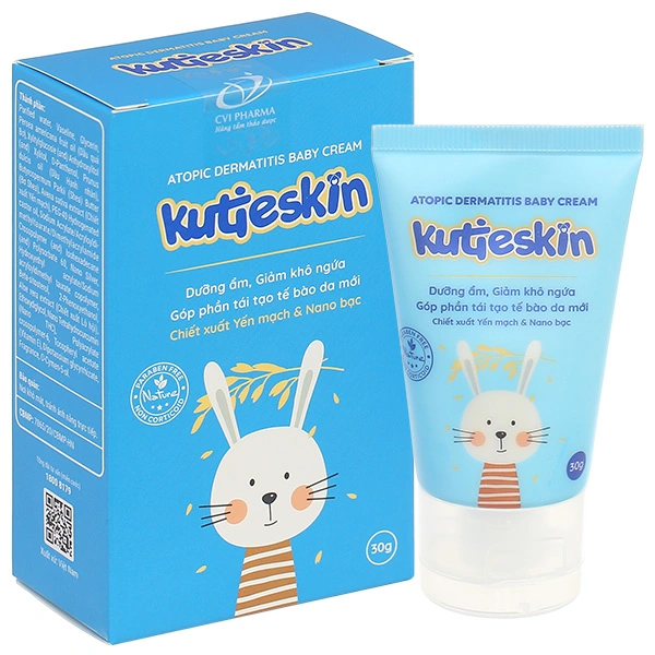 Kem bôi Kutieskin trị chàm sữa, dưỡng ẩm cho bé