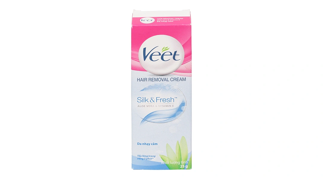 Kem tẩy lông Veet Silk & Fresh cho da nhạy cảm tuýp 50g - 8