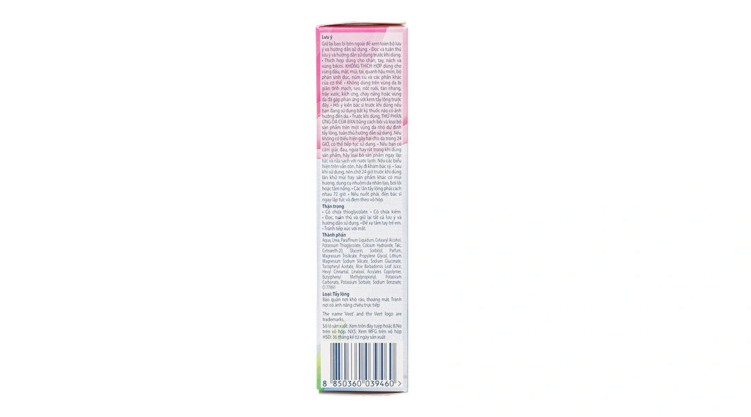 Kem tẩy lông Veet Silk & Fresh cho da nhạy cảm tuýp 50g - 9