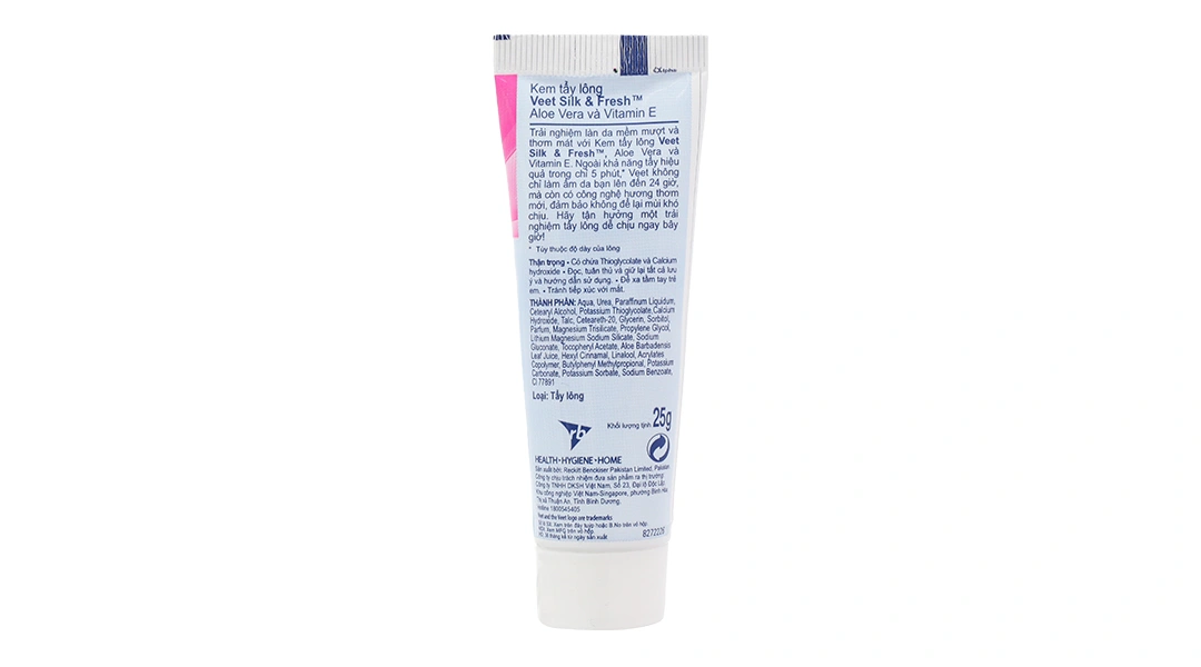 Kem tẩy lông Veet Silk & Fresh cho da nhạy cảm tuýp 50g - 14
