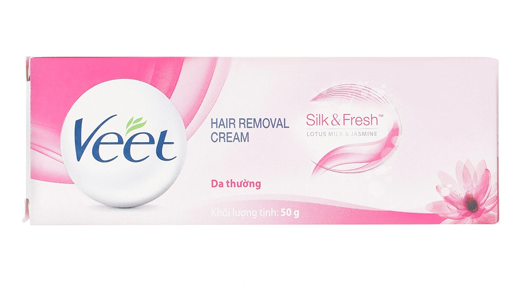 Kem tẩy lông Veet Silk & Fresh phù hợp cho mọi loại da tuýp 50g - 1