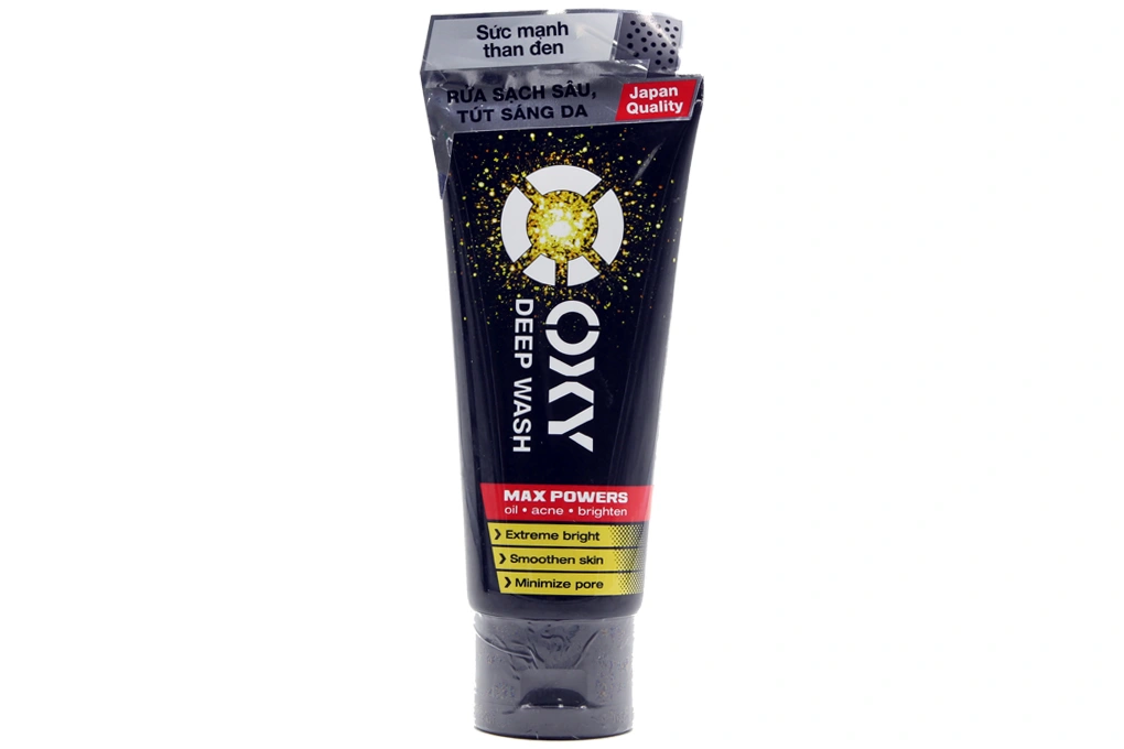 Kem rửa mặt Oxy Deep Wash sạch bã nhờn, mụn và sạm tuýp 100g - 
