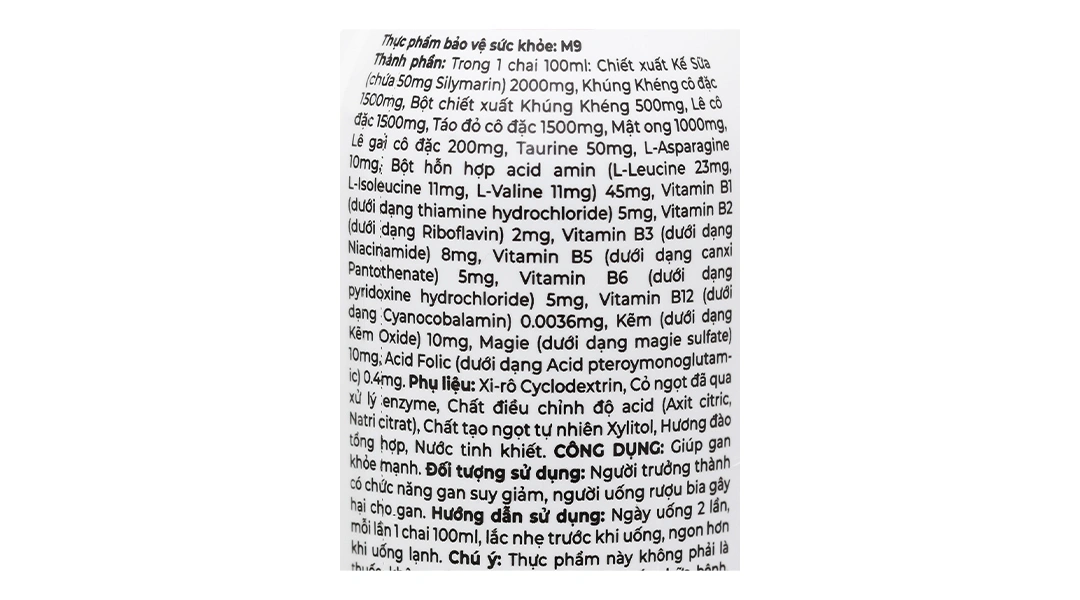 Thực Phẩm Bảo Vệ Sức Khỏe M9 Chai 100ml - 4