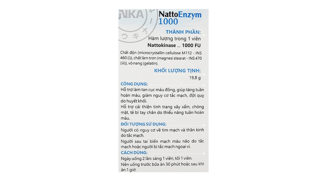 Nattoenzym 1000 hộp 60 viên - 5