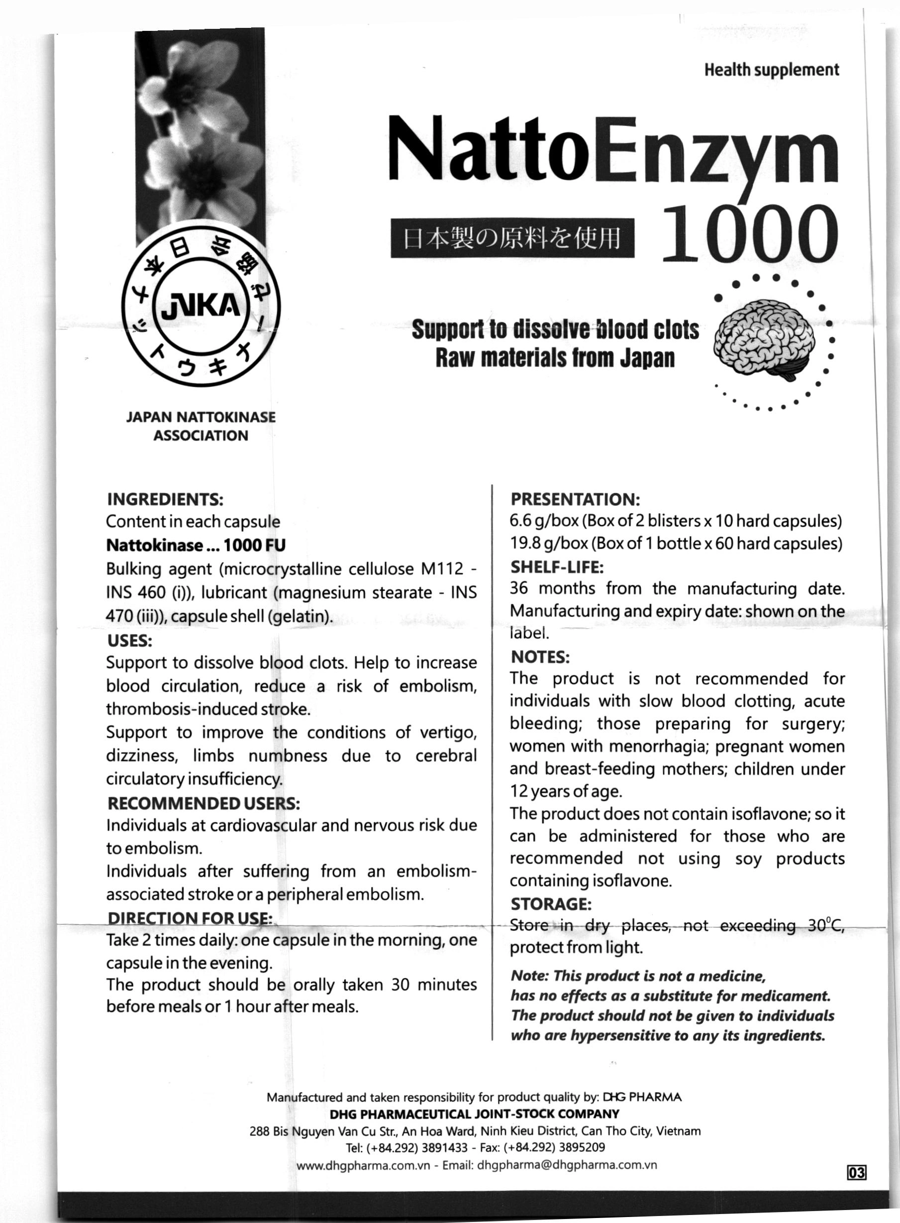 Nattoenzym 1000 hộp 60 viên - 8