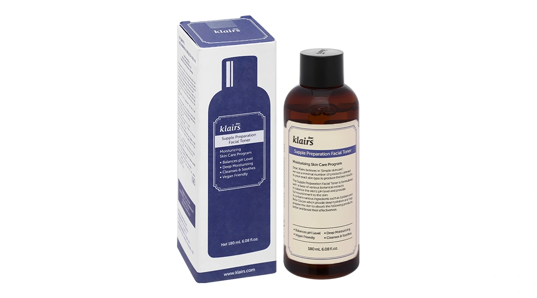 Nước hoa hồng Klairs Supple Preparation Unscented Toner không mùi cấp ẩm cho da chai 180ml - 9