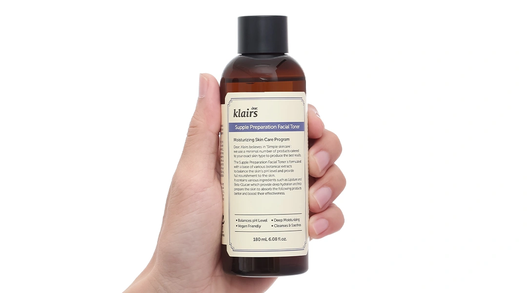 Nước hoa hồng Klairs Supple Preparation Unscented Toner không mùi cấp ẩm cho da chai 180ml - 14