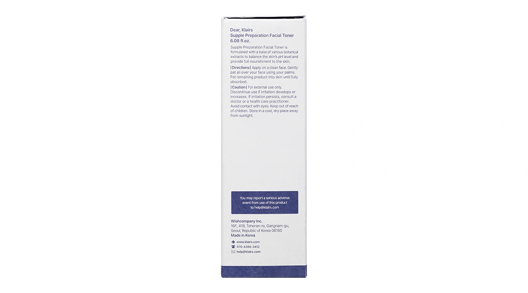 Nước hoa hồng Klairs Supple Preparation Unscented Toner không mùi cấp ẩm cho da chai 180ml - 11