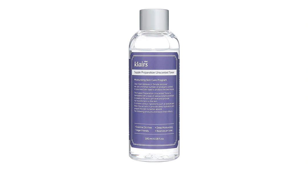 Nước hoa hồng Klairs Supple Preparation Unscented Toner không mùi cấp ẩm cho da chai 180ml - 6