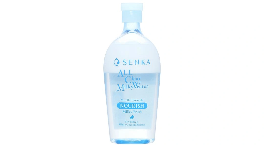 Nước tẩy trang 2 lớp Senka Clear Milky Water làm sạch lớp trang điểm khó trôi chai 400ml - 1