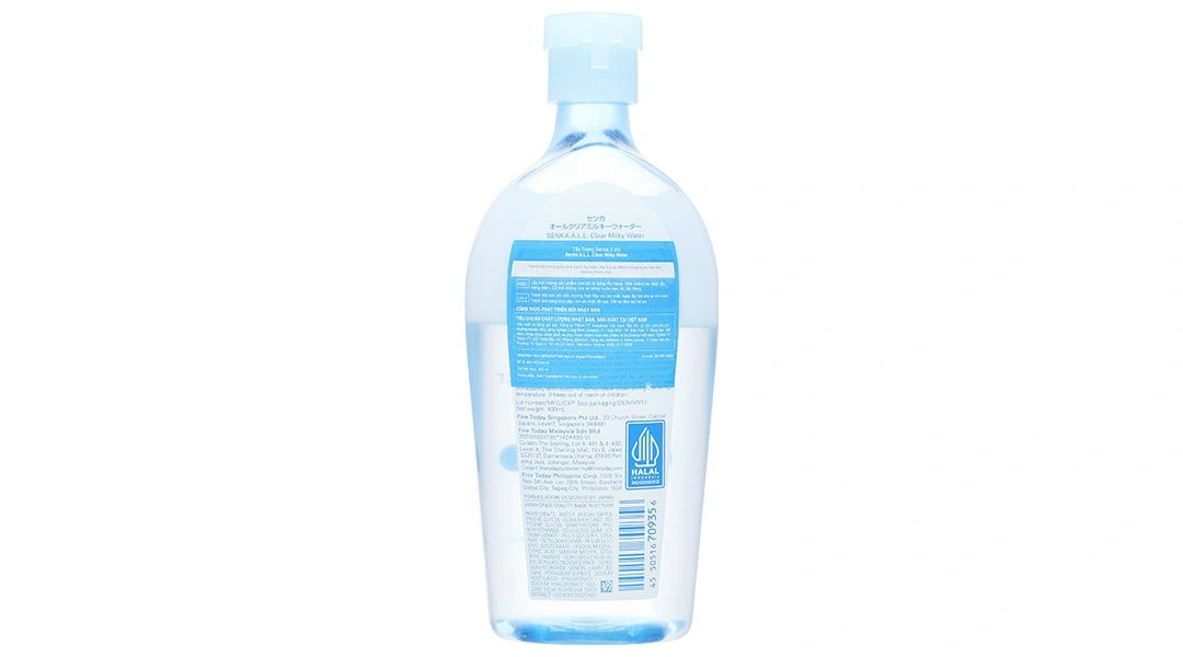 Nước tẩy trang 2 lớp Senka Clear Milky Water làm sạch lớp trang điểm khó trôi chai 400ml - 2