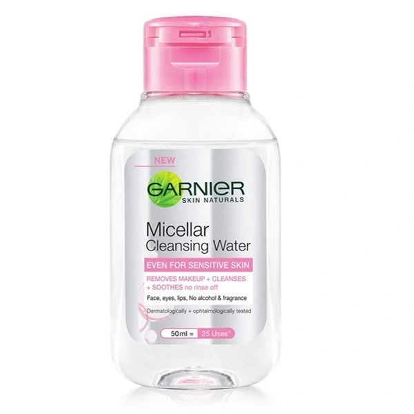 Nước tẩy trang Garnier dành cho da nhạy cảm chai 50ml (hàng khuyến mãi) - 