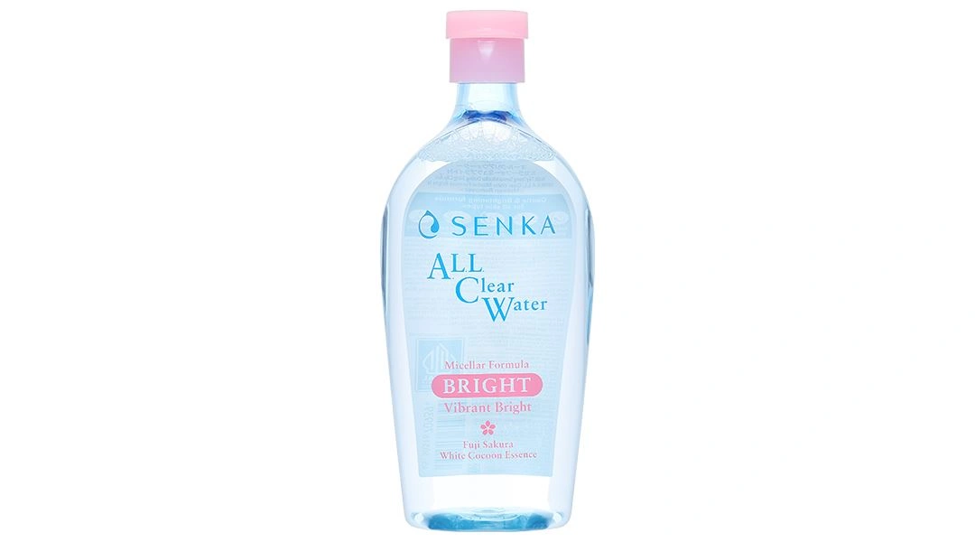Nước tẩy trang Senka Micellar Formula Bright làm sạch và dưỡng sáng da chai 400ml - 1