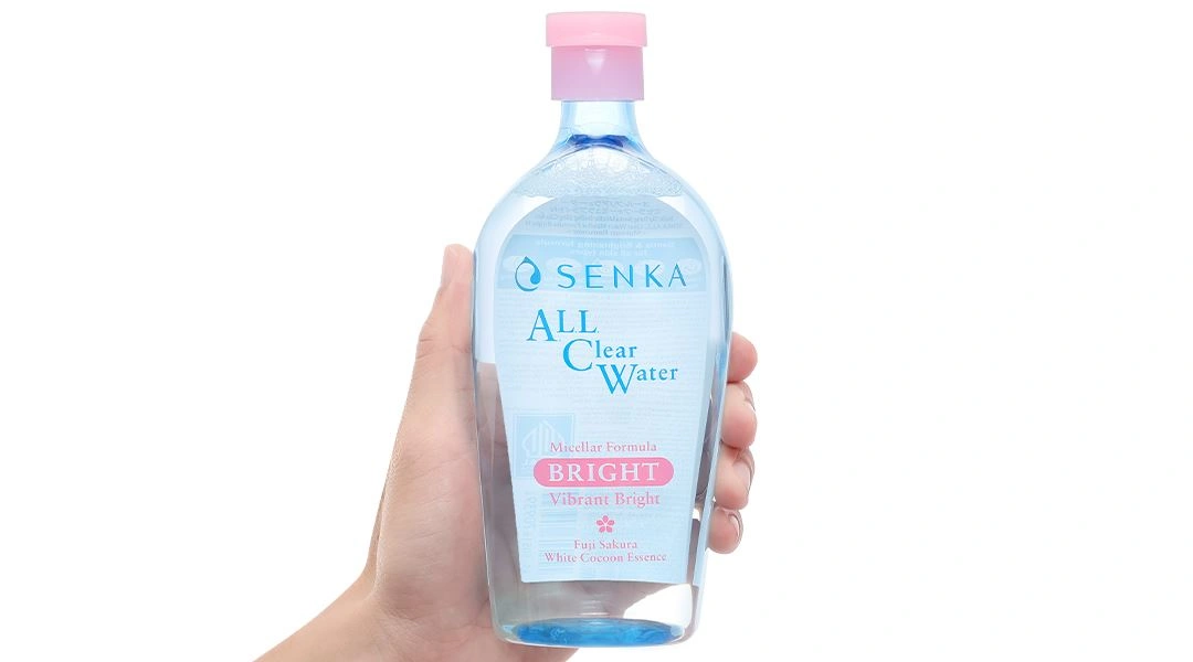 Nước tẩy trang Senka Micellar Formula Bright làm sạch và dưỡng sáng da chai 400ml - 5