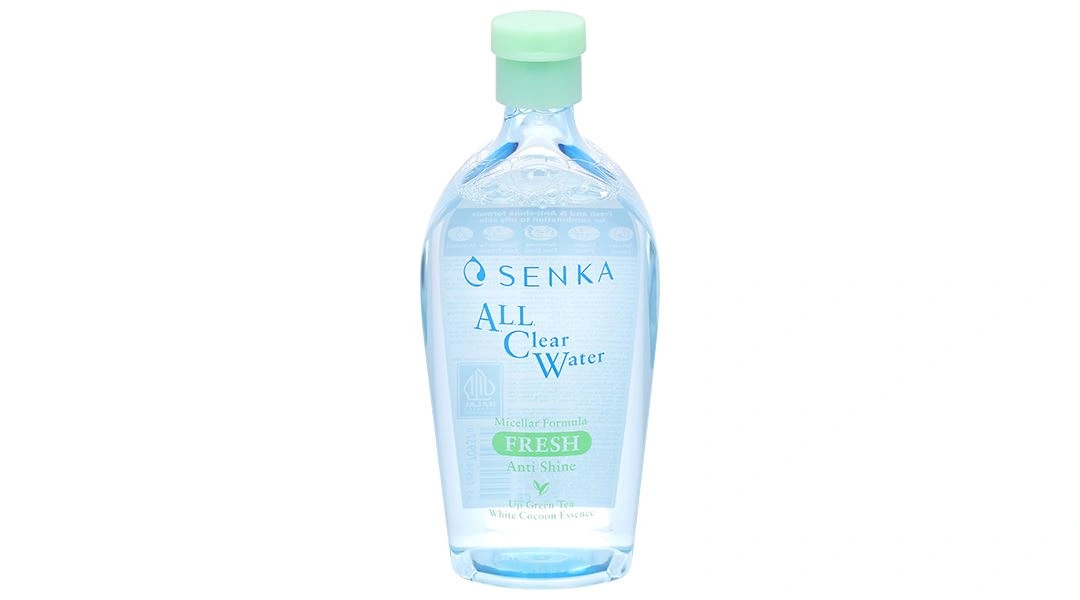 Nước tẩy trang Senka Micellar Formula Fresh giảm bóng nhờn cho da dầu chai 400ml - 