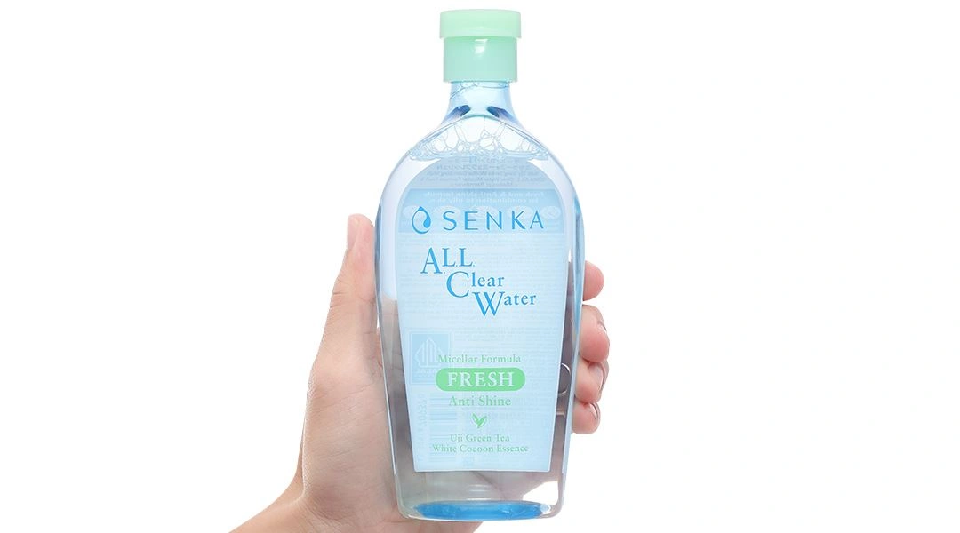 Nước tẩy trang Senka Micellar Formula Fresh giảm bóng nhờn cho da dầu chai 400ml - 5