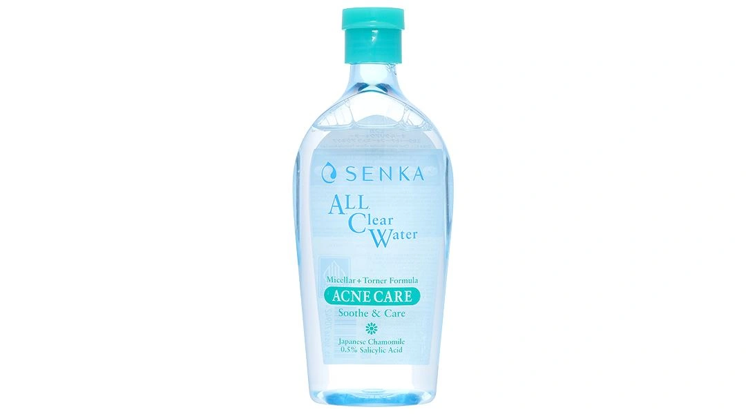 Nước tẩy trang Senka Micellar + Toner Formula Acne Care giúp làm sạch, giảm mụn chai 400ml - 1