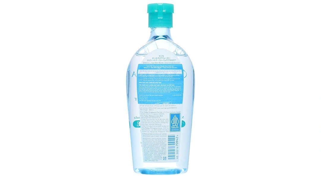 Nước tẩy trang Senka Micellar + Toner Formula Acne Care giúp làm sạch, giảm mụn chai 400ml - 2
