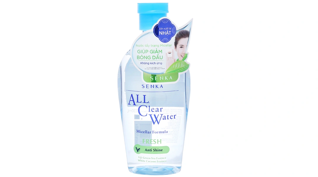 Nước tẩy trang Senka All Clear Water Fresh giảm mụn, kiểm soát nhờn chai 230ml - 