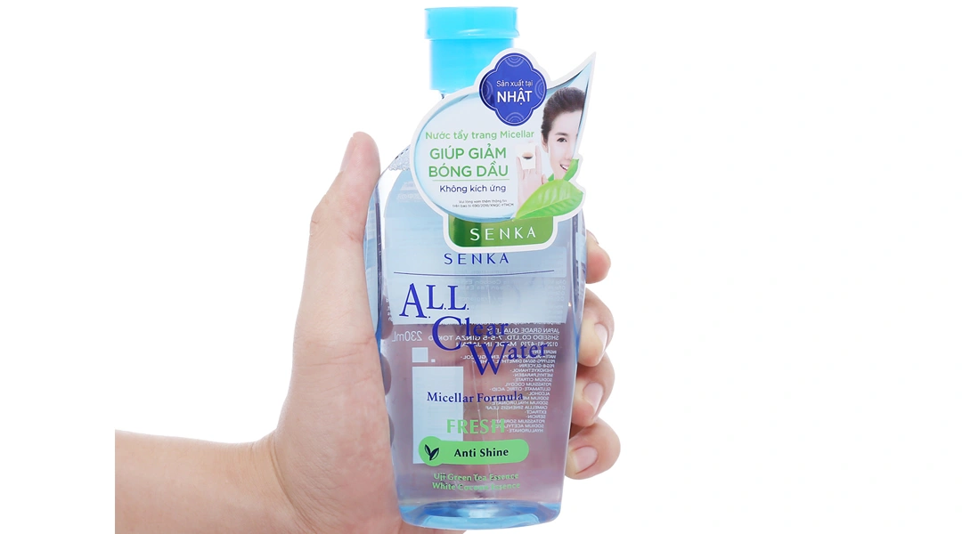 Nước tẩy trang Senka All Clear Water Fresh giảm mụn, kiểm soát nhờn chai 230ml - 2