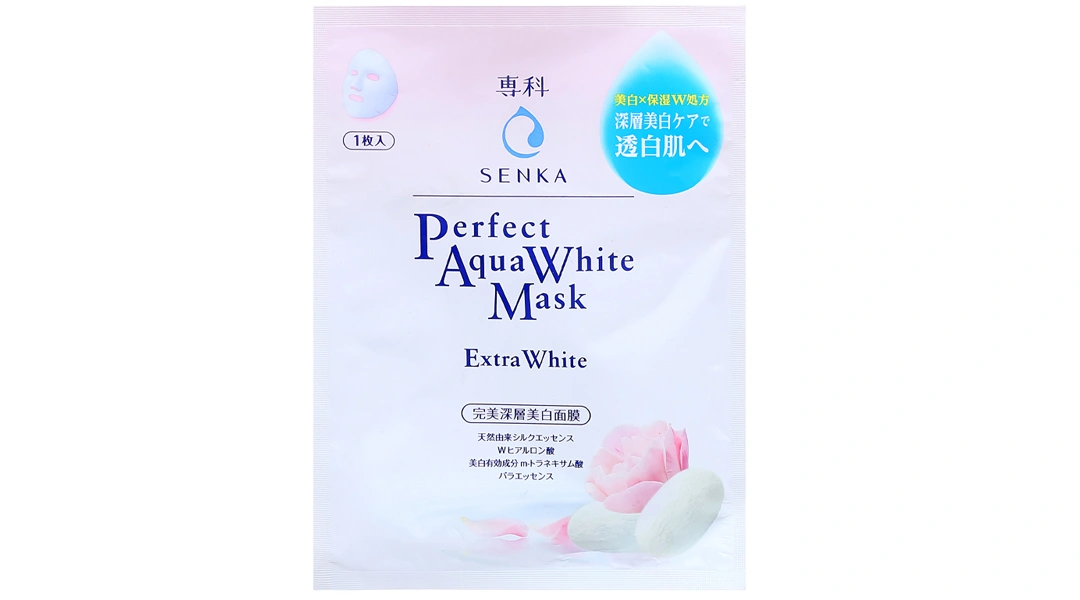 Mặt nạ Senka Perfect Aqua Extra White dưỡng da trắng hồng miếng 25ml - 