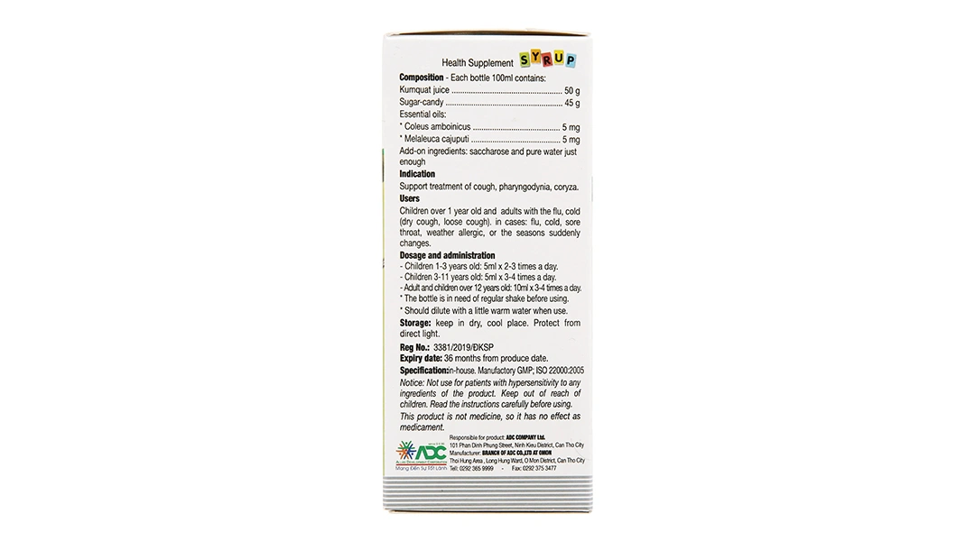 Codatux Syrup chai 100ml - 3