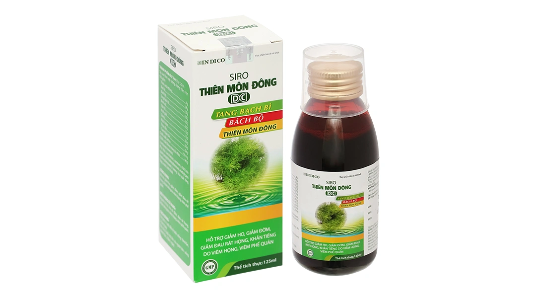 Siro Thiên Môn Đông DC giảm ho, giảm đau rát họng chai 125ml - 