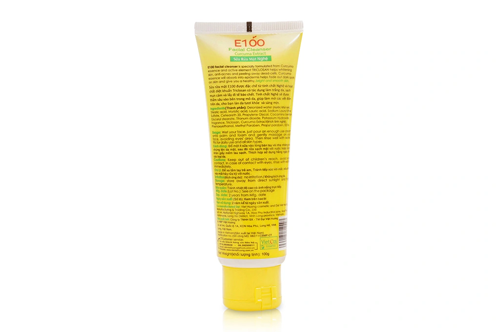 Sữa rửa mặt E100 ngăn ngừa mụn trắng da tuýp 50g - 5