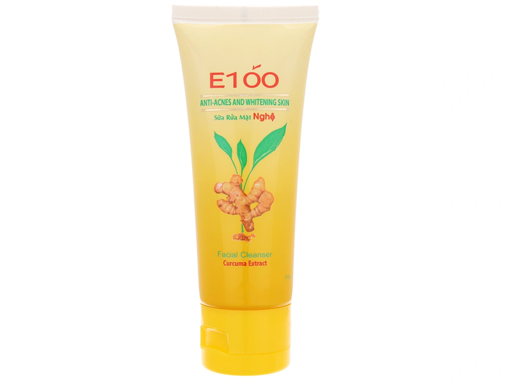 Sữa rửa mặt E100 ngăn ngừa mụn trắng da tuýp 50g - 
