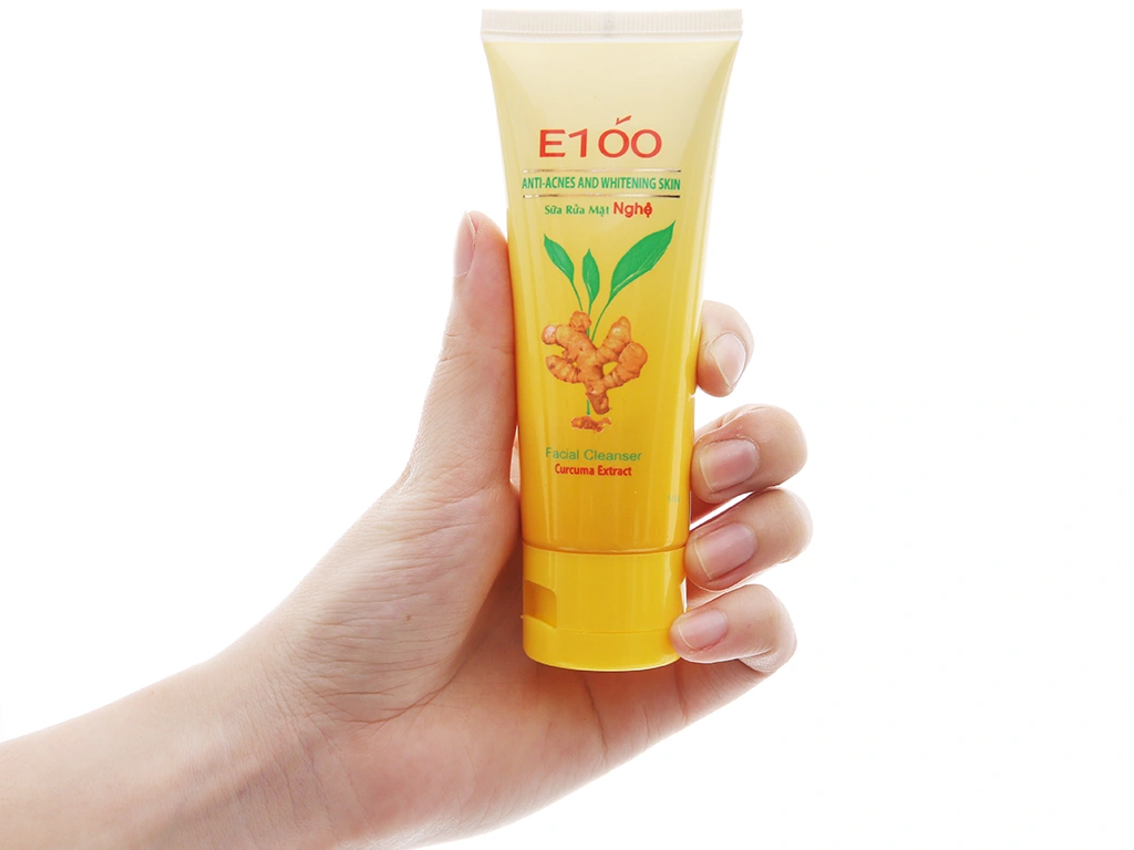 Sữa rửa mặt E100 ngăn ngừa mụn trắng da tuýp 50g - 2